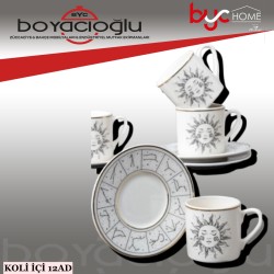 PORSİMA TE-040 GÜNEŞ 6LI KAHVE FİNCAN TK.