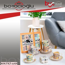 PORSİMA TE-207 NATURA 6LI KAHVE FİNCAN TK.