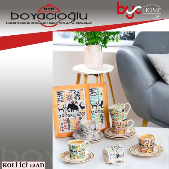 PORSİMA TE-207 NATURA 6LI KAHVE FİNCAN TK. PORSİMA TE-207 NATURA 6LI KAHVE FİNCAN TK.