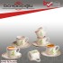 PORSİMA TE-208 FLORES 6LI KAHVE FİNCAN TK.