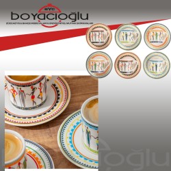 PORSİMA TE-213 HUMANOS 6LI KAHVE FİNCAN TK.