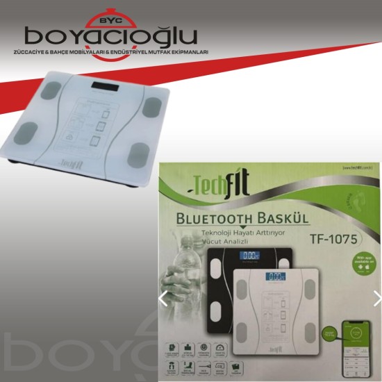 TECHFİT TF-1075 VÜCÜT ANALİZLİ CAM BASKÜL
