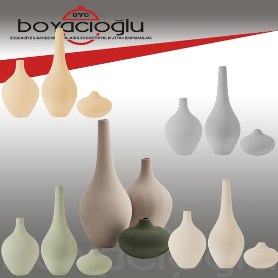 ARTEMİS 3LÜ OBJE VAZO SETİ 10CM-22CM-35CM