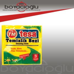 TEMSAN 3LÜ SARI TEMİZLİK BEZİ