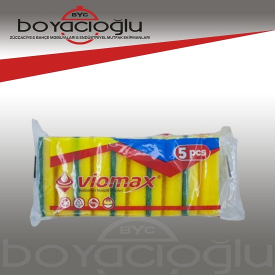 VİOMAX TM-751 5Lİ OLUKLU BULAŞIK SÜNGERİ VİOMAX TM-751 5Lİ OLUKLU BULAŞIK SÜNGERİ