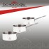 TOGO-607 ÇELİK KAÇEROLA SET TEL KULP 12-16-18