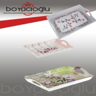 TRİA-041 ORTA MELAMİN TEPSİ 27X39