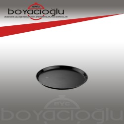 TRIA POLİKARBON 38Q YUV SİYAH TEPSİ