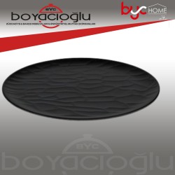 TRİA-344 PORELİN RÖLYEFLİ 23CM SERVİS TABAK