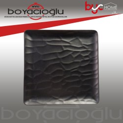 TRİA-349 RÖLYEFLİ KARE SERVİS TABAK 26CM