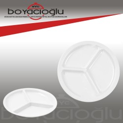 TRİA-550 PORELİN 3 BÖLMELİ YILDIZ TABAK (23CM)