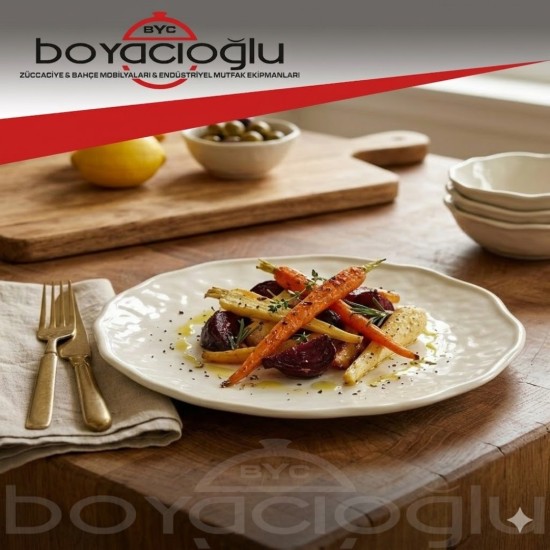 TRİA-TR2503 CELLİNE SERVİS TABAK 25CM 