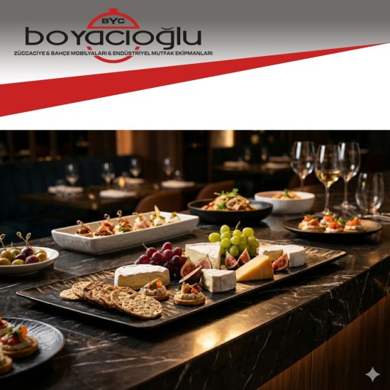 TRIA-TR536 PORELIN RÖLYEFLİ AÇIK BÜFE TEPSİ 1/3