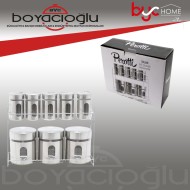 TW-TK8P PEROTTİ SİLVA METAL 8Lİ BAHARATLIK