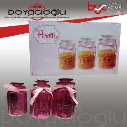 TW848ABC 3BOY RENKLİ CAM KAVANOZ TK