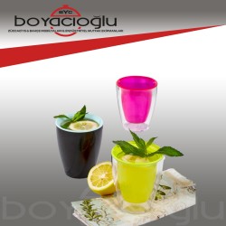 URVE 3107 ÇİFT CİDARLI EL YAKMAZ BARDAK