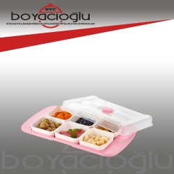 URVE UR-3305 DİKDÖRTGEN BÖLMELİ KAHVALTILIK