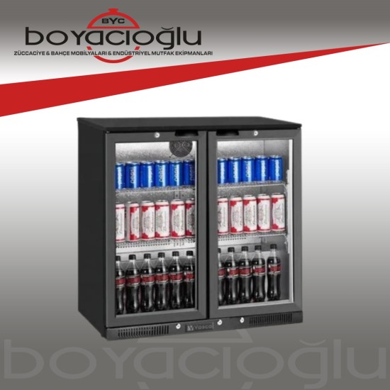 VOSCO VBBC-250S BAR ALTI ŞİŞE SOĞUTUCU DOLAP İKİ KAPAK