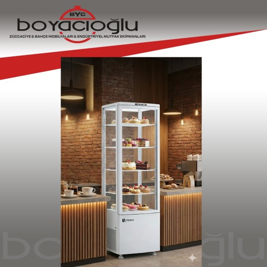 VOSCO VFT-235L DİKEY TATLI DOLABI 235LT