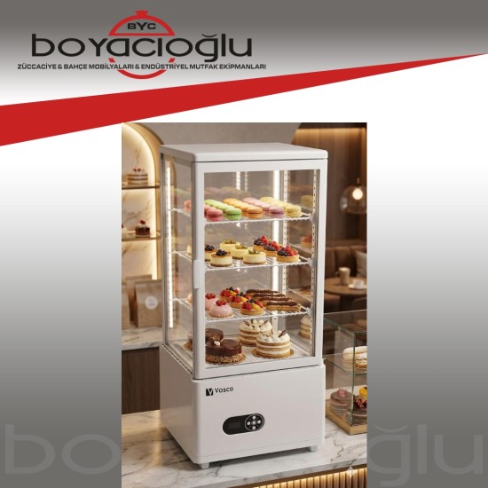VOSCO VFT-78LS DİKEY SOĞUTMALI TATLI DOLABI 78LT