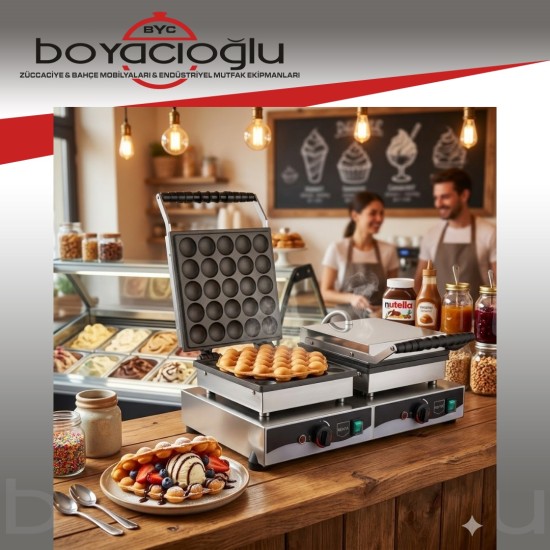 REMTA W23 ÇİFTLİ BUBBLE WAFFLE MAKİNESİ