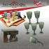 WARDY-24662 LAVİN 6LI KAHVE YANI BARDAK