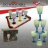 WARDY-28974 LAVİN 6LI KAHVE YANI BARDAK