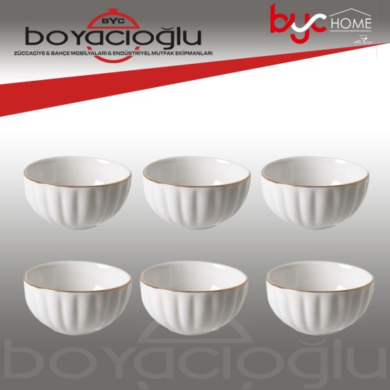 WS-96GOLD PORSALEN 6LI KASE ÇEREZLİK
