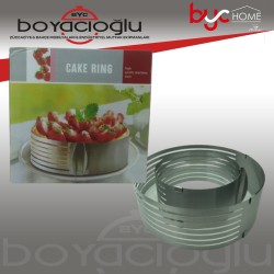 YAKUT-10804 AYARLI PASTA KALIBI ÇEMBERİ 2Lİ