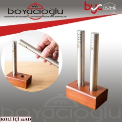 YAKUT-10807 AHŞAP ALT 2Lİ TUZLUK SET
