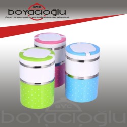 YAKUT-11487 DESENLİ SEFERTASI YEMEK TERMOSU 2Lİ