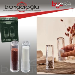 YAKUT-6114 2Lİ KRİSTAL TUZLUK TK