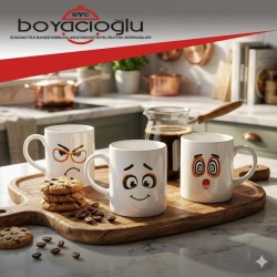 YAKUT-7428 KUPA BARDAK MİZAH GÜLENYÜZ