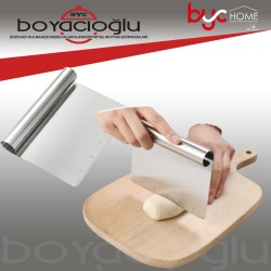 YAKUT-9650 METAL ÖLÇÜLÜ HAMUR KESİCİ SPATULA