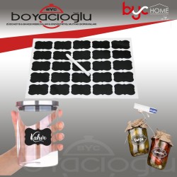 YAKUT-9657 KAVANOZ ÜRÜN ETİKET STİCER KALEM HDYE 25Lİ