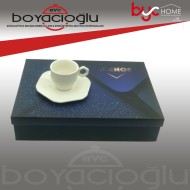 BUENOS YK2111-6 BEYAZ 6LI KAHVE FİNCAN TK.