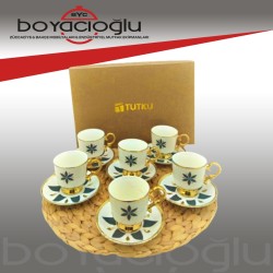 TUTKU YM-009 PORS. 6LI KAHVE FİNCAN TK.