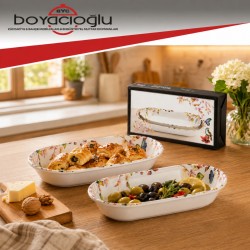 YNS 9901042 DIGITAL MİLANO 2Lİ KAYIK TABAK