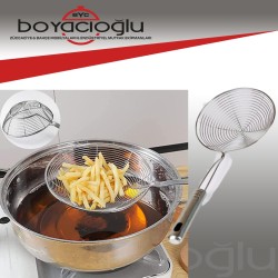 ZEL2005 YAĞ KALAMAR KEVGİR 14CM