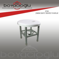 ZP284 ZAMBAK BANYO TABURESİ YUVARLAK