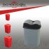 ZP427 ZAMBAK HİPPO KLİK ÇÖP KOVASI 2NO 10LT 