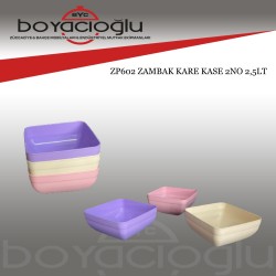 ZP602 ZAMBAK KARE KASE 2NO 2,5LT