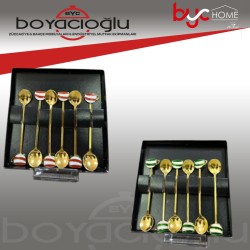 ZTP-8136 GOLD FİNCAN ÇAY KAŞIK
